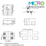 ال ای دی زرد پکیج SMD 1210 - تصویر 2