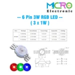 ال ای دی پاور LED 1W RGB - تصویر 3