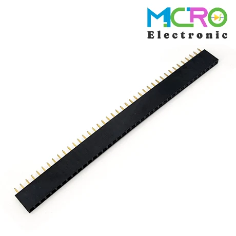 پین هدر مادگی صاف 1x40 2.54mm پین هدر مادگی صاف 1x40 2.54mm - تصویر 1