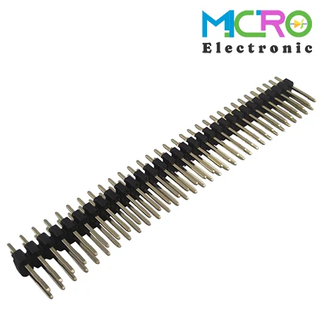 پین هدر نری صاف 2x40 30mm 2.54mm پین هدر مادگی صاف 2x40 2.0mm - تصویر 1