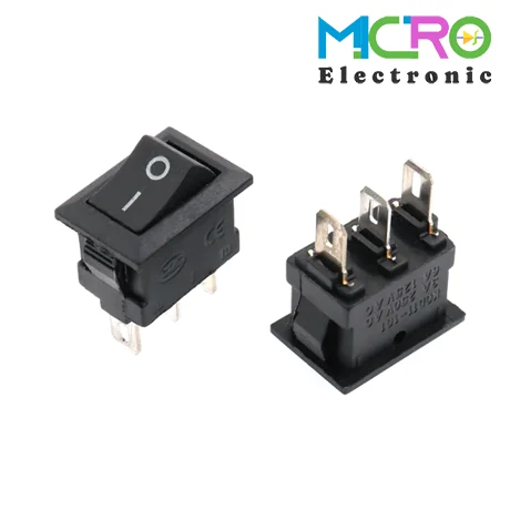 کلید راکر دوحالته کوچک KCD1-701 3PIN-4 کلید راکر دوحالته کوچک KCD1-701 3PIN - تصویر 1