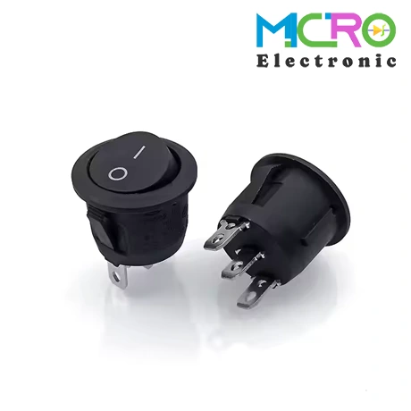 کلید راکر گرد دوحالته KCD1-601 3PIN-3 کلید راکر گرد دوحالته KCD1-601 3PIN - تصویر 1