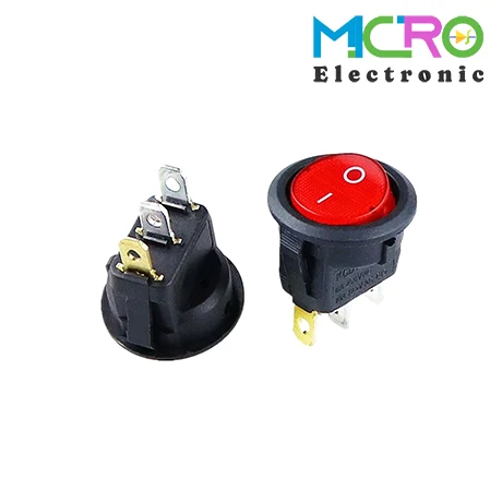 کلید راکر گرد کوچک چراغدار KCD1-601SN -2 کلید راکر گرد کوچک چراغدار KCD1-601SN - تصویر 1