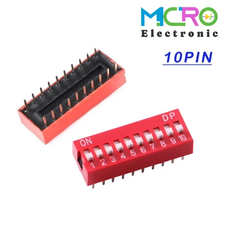 10PIN دیپ سوئیچ 10 تایی - تصویر 1