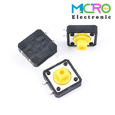 1212-3 تک سوئیچ 12x12x7.3 4PIN پکیج SMD - تصویر 1