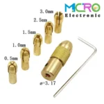 ست سه نظام پنج سر ایرانی با قطر شافت 3.17mm و سایز مته 0.5 تا 3mm - تصویر 5