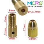 ست سه نظام پنج سر ایرانی با قطر شافت 3.17mm و سایز مته 0.5 تا 3mm - تصویر 6