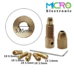 ست سه نظام پنج سر با قطر شافت 5mm و سایز مته 0.5 تا 3mm - تصویر 5