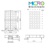 دات ماتریس 5x8 (38x60 میلی متر) - تصویر 2