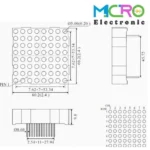 دات ماتریس 8x8 (60x60 میلی متر) - تصویر 2