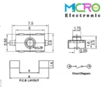 تک سوئیچ ریموتی پکیج SMD کد1 - تصویر 3