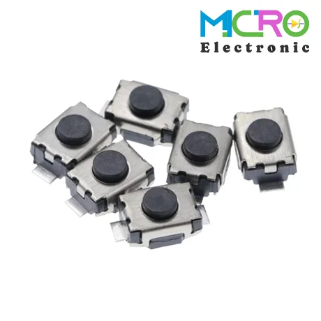 SMD5 تک سوئیچ مستطیلی سر گرد 3x4x2 پکیج SMD کد5 - تصویر 1