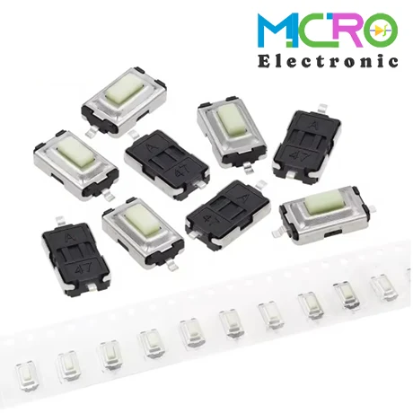 SMD6-1 تک سوئیچ مستطیلی پنلی 3x6x2.5 2PIN پکیج SMD کد6 - تصویر 1