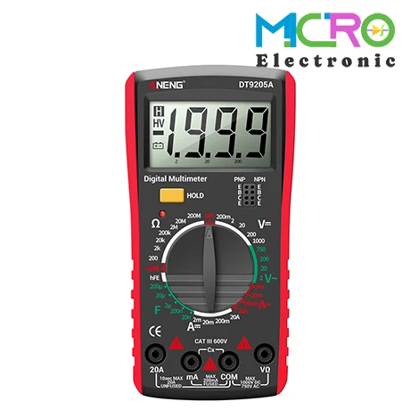 an9205-1 مولتی متر دیجیتالی DT9205 برند ANENG - تصویر 1