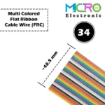 کابل فلت 34 رشته رنگی IDC خور (1 متری) - تصویر 2