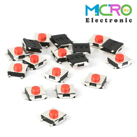 smd-1 تک سوئیچ مربعی 6x6x3.1 4PIN پکیج SMD کد7 - تصویر 1