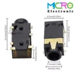 جک AUX 6PIN پکیج SMD کد1 - تصویر 6