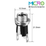 جک آداپتور فلزی رو جعبه ای DC-025M - تصویر 3