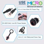 جک آداپتور پلاستیکی رو جعبه ای مهره خور - تصویر 4