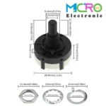 کلید سلکتور پلاستیکی RS26 سه حالته 4 پل - تصویر 4