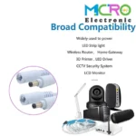 فیش آداپتور نری و مادگی سیم دار قفل دار - تصویر 4