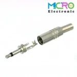 فیش مونو فلزی 3.5mm - فنر دار - تصویر 2