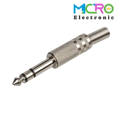 فیش میکروفن استریو فلزی 6.5mm-1 فیش میکروفن استریو فلزی 6.5mm - تصویر 1