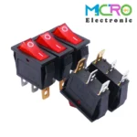 کلید راکر باریک چراغدار KCD3-101N - تصویر 3