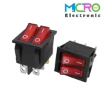 کلید راکر باریک چراغدار دو پل KCD3-201N - تصویر 3