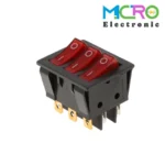 کلید راکر باریک چراغدار سه پل KCD3-301N - تصویر 4