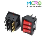 کلید راکر باریک چراغدار سه پل KCD3-301N - تصویر 3