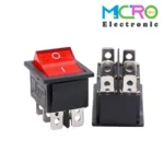 کلید راکر بزرگ چراغدار KCD4-102N 10A - تصویر 2