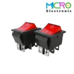 کلید راکر بزرگ چراغدار KCD4-102N 10A - تصویر 3