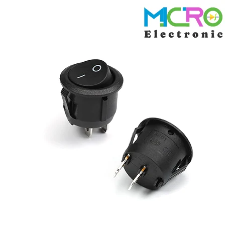 کلید راکر گرد دوحالته KCD1-601 2PIN-4 کلید راکر گرد دوحالته KCD1-601 2PIN - تصویر 1