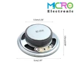 بلندگو 8ohm 0.5W مدل YD50 قطر 50mm - تصویر 2