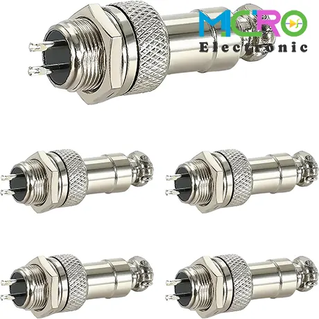 GX12-2pin-1 کانکتور نظامی GX12 2Pin - تصویر 1