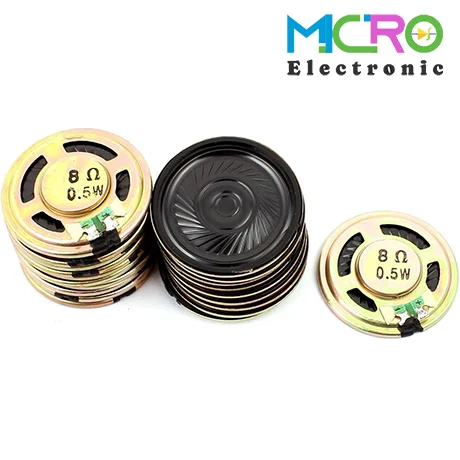 بدون مگنت-3 بلندگو تخت 50mm 8ohm 0.5W - تصویر 1