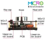 ماژول آمپلی فایر بلوتوثی 2X50W مدل ZK-502H با توان خروجی متغیر - تصویر 4