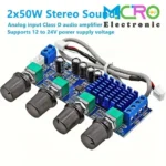 ماژول آمپلی فایر دیجیتال دو کاناله 2x80W مدل HW-715 - تصویر 5
