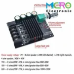 ماژول آمپلی فایر صوتی بلوتوث دار دو کاناله 2x100 وات مدل ZK-1002L - تصویر 2