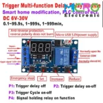 ماژول تایمر 30-6 ولت قابل تنظیم همراه با رله و نمایشگر مدل JZ-801 - تصویر 4