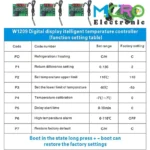 ماژول ترموستات دیجیتال XH-W1209 دارای نمایشگر و کلیدهای کنترلی - تصویر 6