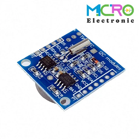ماژول ساعت DS1307 به همراه حافظه (real-time clock chip)-1 ماژول ساعت DS1307 به همراه حافظه (real-time clock chip) - تصویر 1