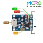 ماژول شارژر باتری لیتیومی TP4056 با کانکتور micro-USB - تصویر 2