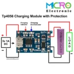 ماژول شارژر باتری لیتیومی TP4056 با کانکتور micro-USB همراه با مدار حفاظت - تصویر 2
