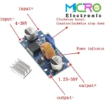 ماژول مبدل DC-DC کاهنده 5 آمپر XL4015 هیت سینک دار - تصویر 3