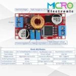 ماژول مبدل DC-DC کاهنده 5 آمپر XL4015 با کنترل شارژ باتری - تصویر 4