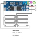 ماژول محافظ شارژ باتری لیتیومی 2 سل 8A - تصویر 3