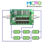 ماژول محافظ شارژ باتری لیتیومی 3 سل 60A - تصویر 4
