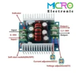 ماژول کاهنده 20 آمپری DC-DC با کنترل ولتاژ و جریان 300W - تصویر 2
